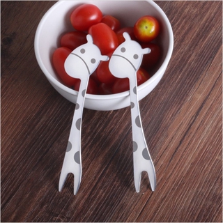 Nĩa Inox Ăn Trái Cây Hình Hươu Cao Cổ Xinh Xắn