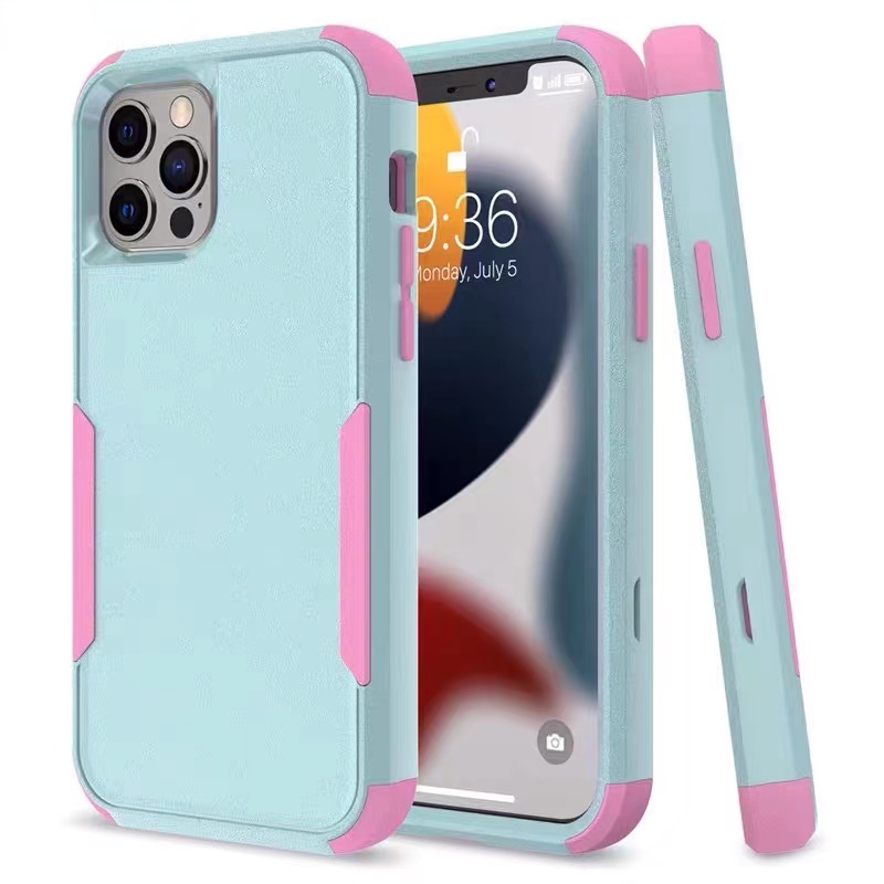 Ốp Điện Thoại Cứng Chống Rơi Chống Sốc 3 Trong 1 Cho iPhone 14 Pro Max13 12 11 Pro Max XS Max