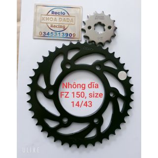 Nhông dĩa FZ 150 Recto, size 14/43, thái lan