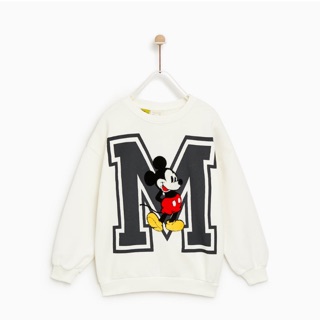 Áo nỉ Mickey trắng