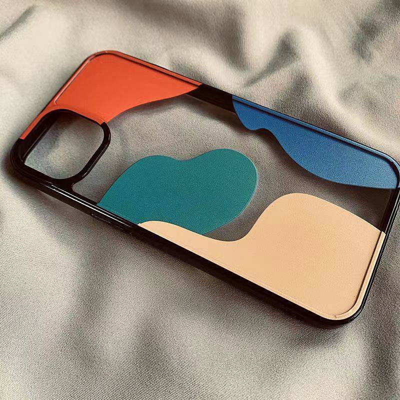 Ốp điện thoại màu tương phản thích hợp cho Apple Iphone 12/13 Promax 11 XR / Xs 7 / 8P H6T8