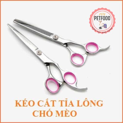 Kéo Cắt Thẳng - Kéo Tỉa Răng Cưa - Kéo Cong Cắt Lông Chó Mèo