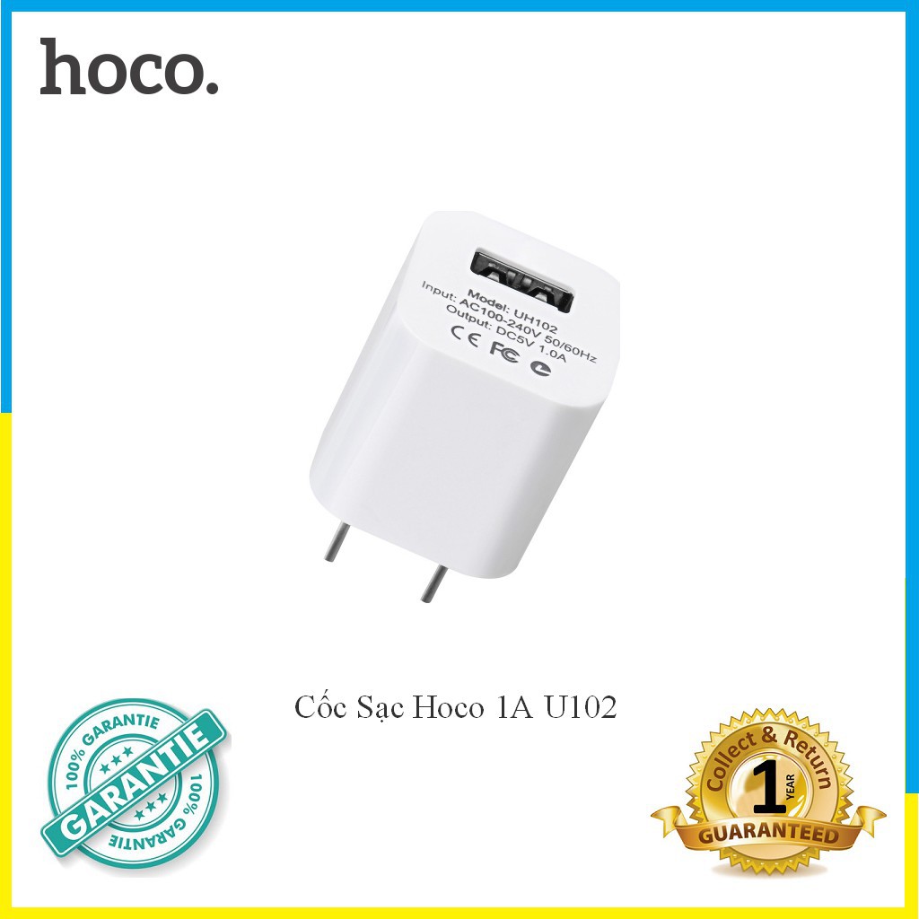 (BÁN SỈ GIÁ LẺ) (CHÍNH HÃNG) CỐC SẠC HOCO U-102 FULLBOX