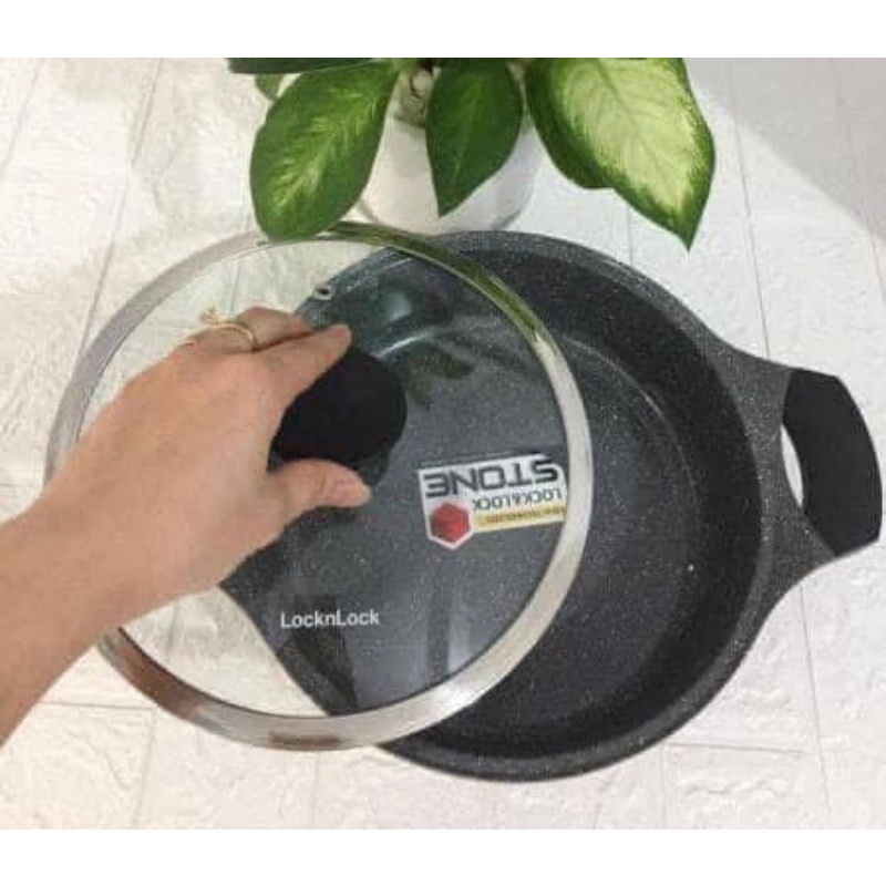NỒI ĐÁ LOCK STONE 24CM THÀNH THẤP LCA6242