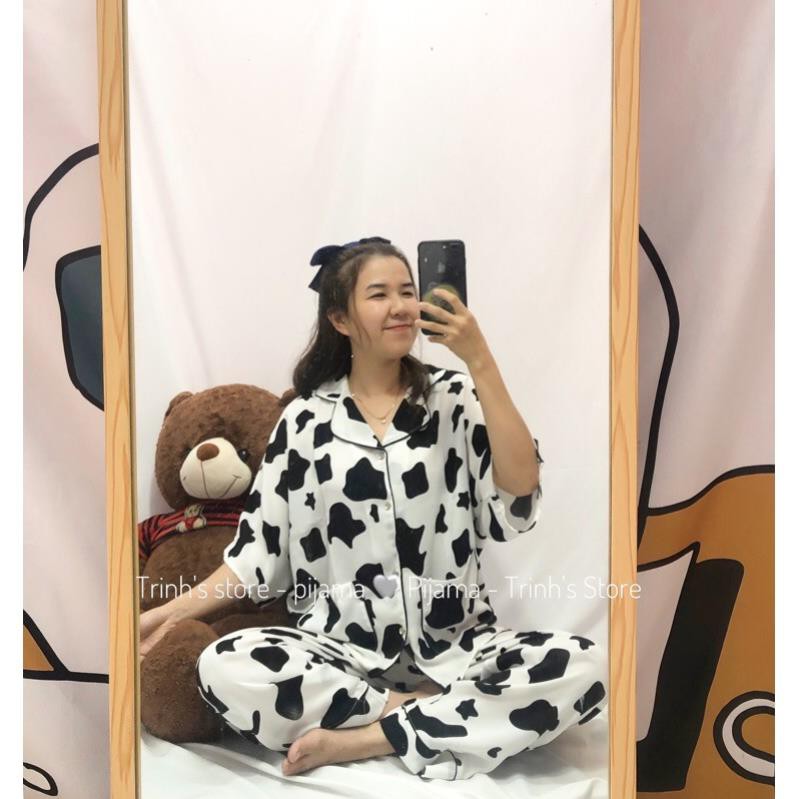 Pijama cánh dơi hình bò sữa ( freesize ) hình shop tự chụp  ཾ