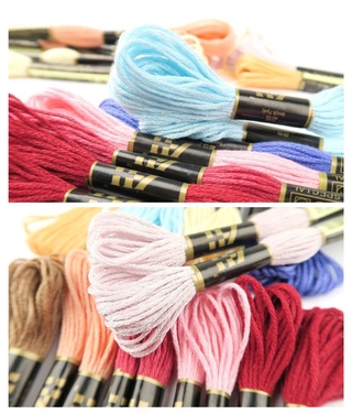 [Hepu] Sợi thêu ren Bộ thêu DIY 50 / 100 màu