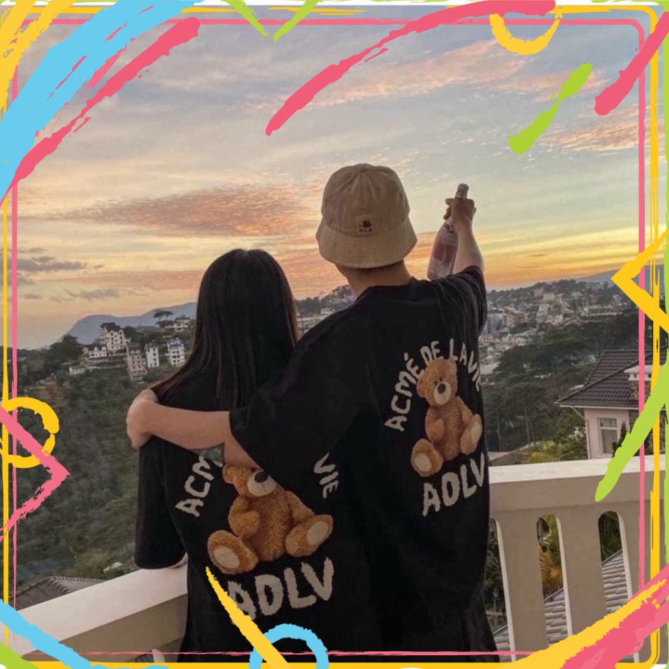 [Full tag+túi zip] Áo thun ADLV nam nữ in hình gấu bông Hot 2022 | BigBuy360 - bigbuy360.vn