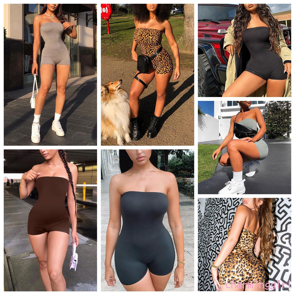 Bộ Áo Liền Quần Không Tay Thời Trang Dành Cho Nữ