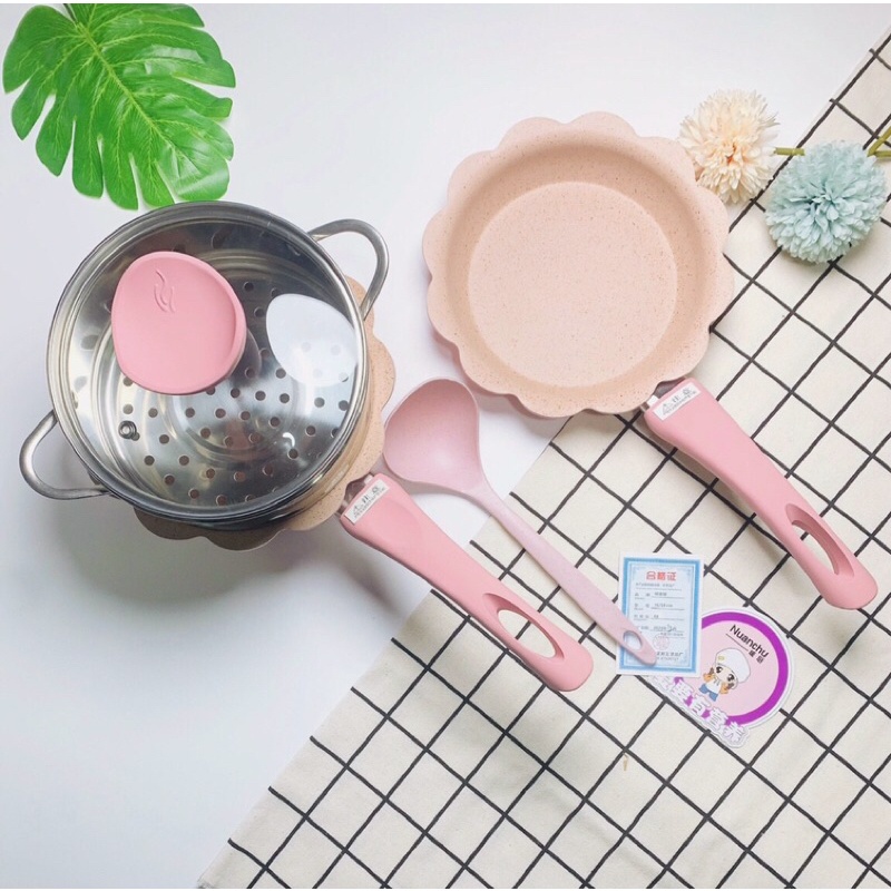 Bộ Nồi Đá Tiện Lợi Kèm Xửng Hấp Đa Năng