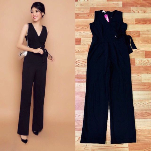 Jum dài ống suông thắt nơ eo sang trọng