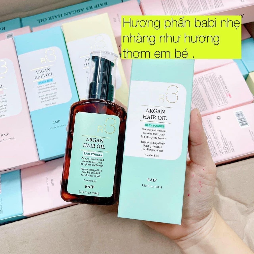 [Mẫu Mới] Tinh Dầu Argan Dưỡng Tóc R3 Hair oil RAIP 100ml Dưỡng Tóc Chắc Khoẻ - DUXBO