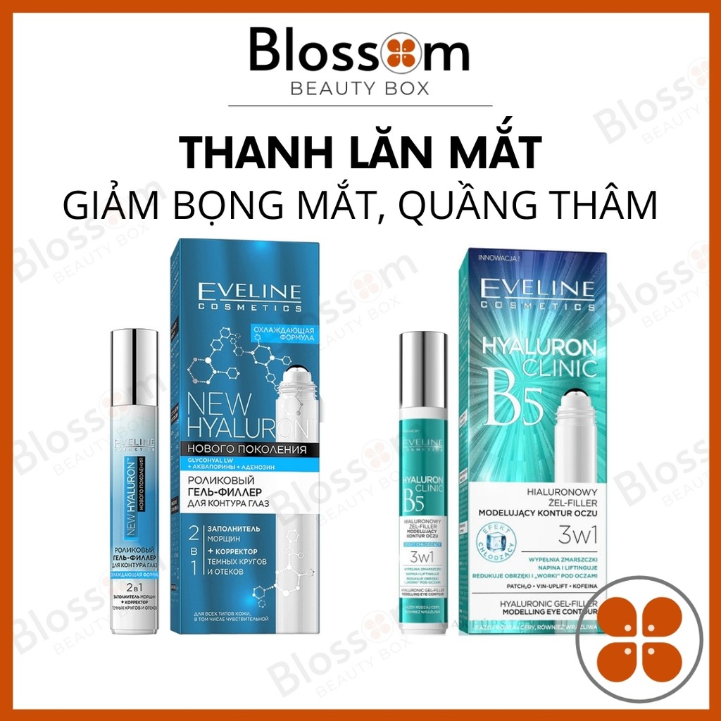 Lăn mắt lạnh Eveline Roll-on Hyaluronic 2 in 1