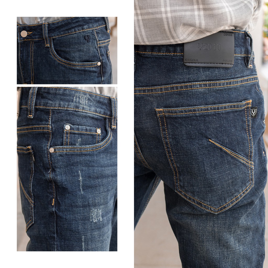 Quần Dài Jean Nam Slimfit Đơn Giản Y2010 B35 19585 |YaMe|