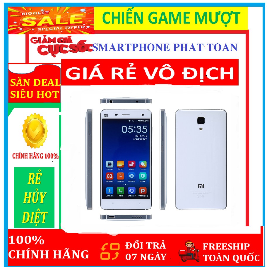 điện thoại XIAOMI MI4 - RAM 3GB - ROM 16GB  mới - Chiến PUBG - FREE FIRE - LIÊN QUÂN mượt