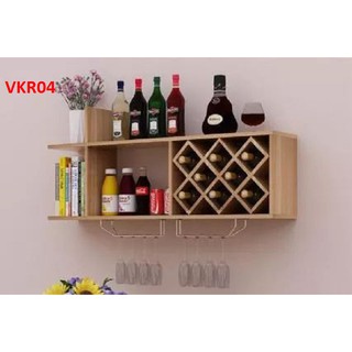 Kệ rượu treo tường VKR01 – Kệ trang trí – Nội thất lắp ráp