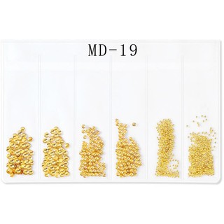 CHAM mạ vàng trang trí móng ( dạng túi 6 ngăn mã 017-024)