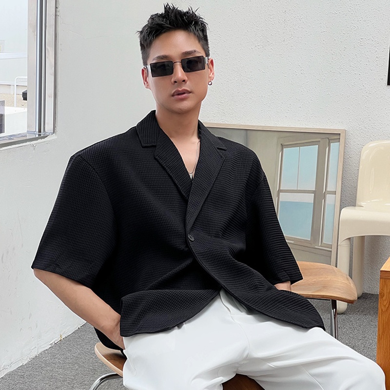 Áo Khoác Vest Mỏng Tay Ngắn Size M-3XL Thời Trang Mùa Hè Cho Nam