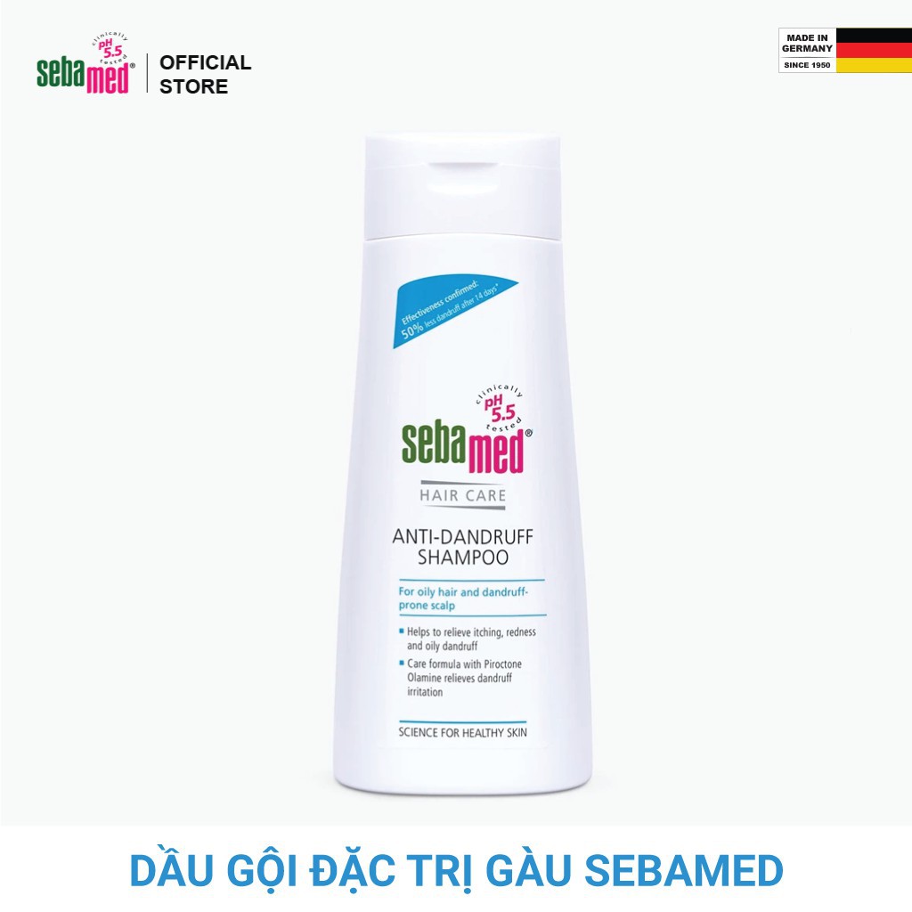 [Chính Hãng] Dầu gội trị gàu Sebamed pH5.5 Anti-Dandruff Shampoo 200ml