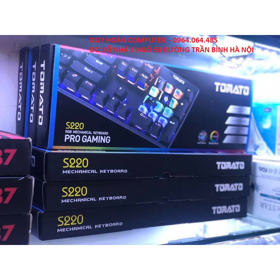 MUA bàn phím cơ TOMATO S220 - TẶNG NGAY BÀN DI CHUỘT GAMING