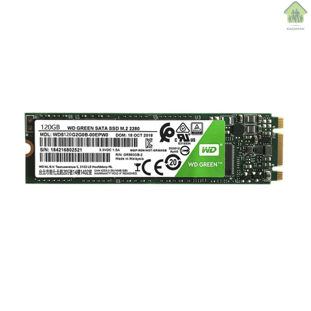 XM WD Green 120GB PC SSD SATA 6GB/s M.2 2280 Solid State Drive (WDS120G2G0B)