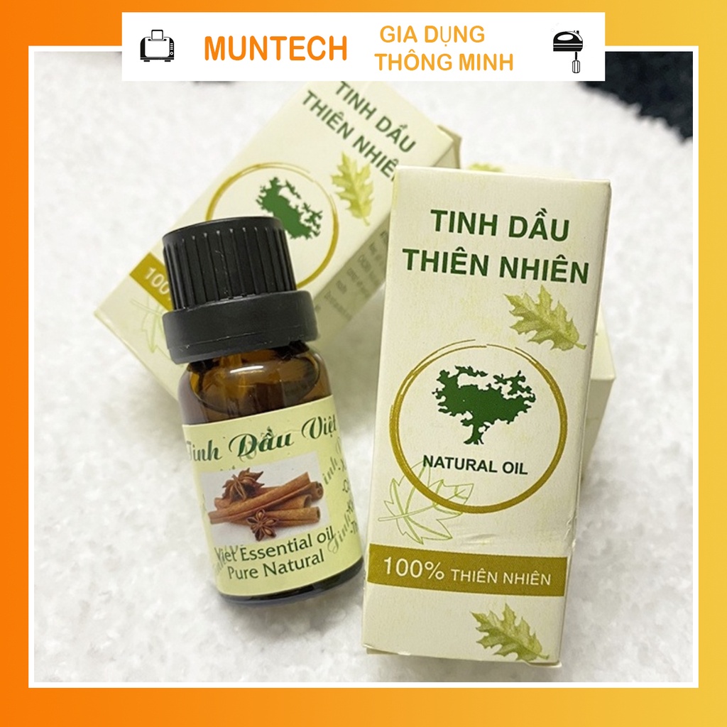 Tinh dầu thơm phòng thiên nhiên nguyên chất 100% 10ml Oải Hương, Hoa Hồng hàng Việt Nam chất lượng cao MUNTECH TD04