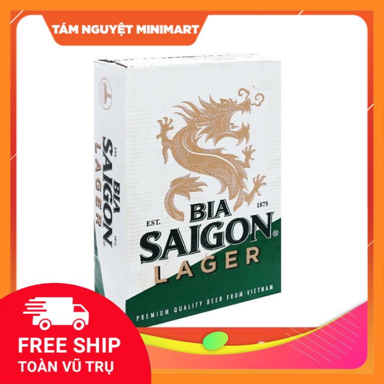 Lon bia Sài Gòn Larger 330ml