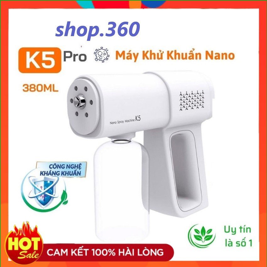 Máy phun khử khuẩn K5, K5pro , xịt muỗi, xịt tinh dầu, khử khuẩn ngăn ngừa sốt xuất huyết