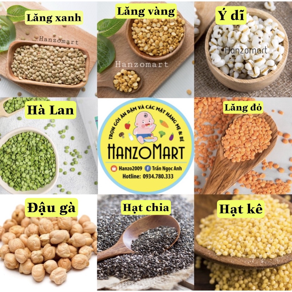 Đậu hạt hữu cơ nấu cháo ăn dặm cho bé 100gr