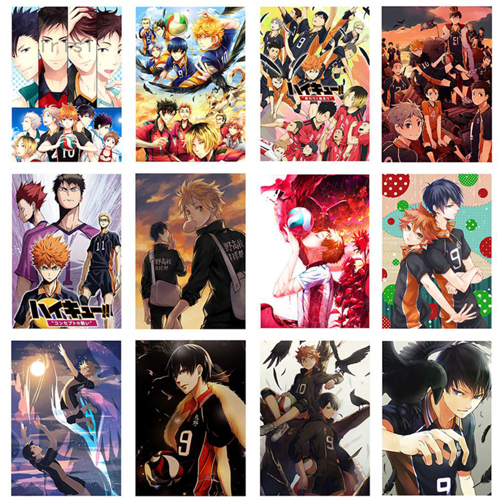 Anime Haikyuu high school volleyball Wall Poster Home Decor Wall Art