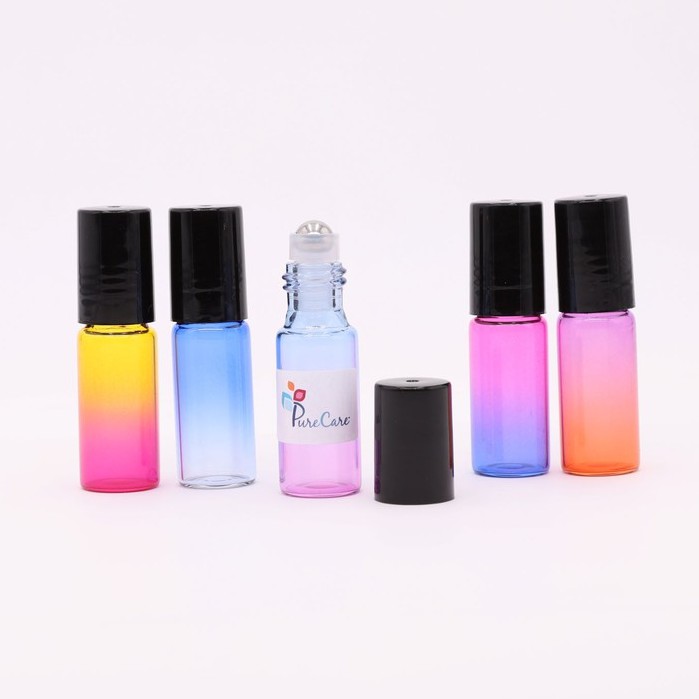 Chai Bi lăn 5ml 10ml Gradient cao cấp nhiều màu thép không gỉ - 1 chai