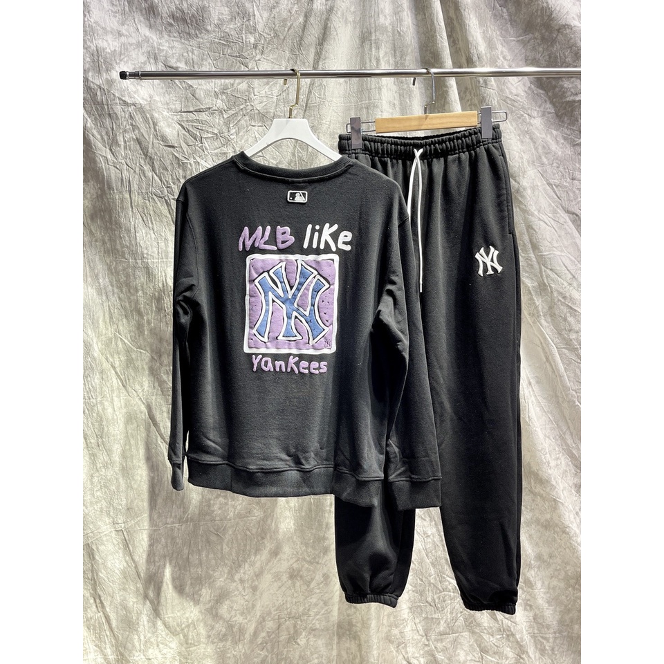 (HÀNG XUẤT XỊN) Quần dài đen bo nhỏ 1923 M//L//B LIKE BACK SQUARE PRINT SWEATSHIRTS BLACK  Made in V//N full-tag-code