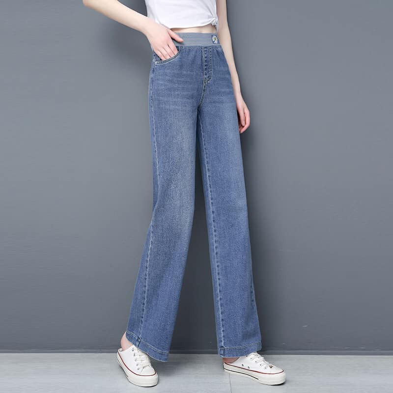 193P65 - Quần jean nữ ống rộng hàng nhập - giá 620k