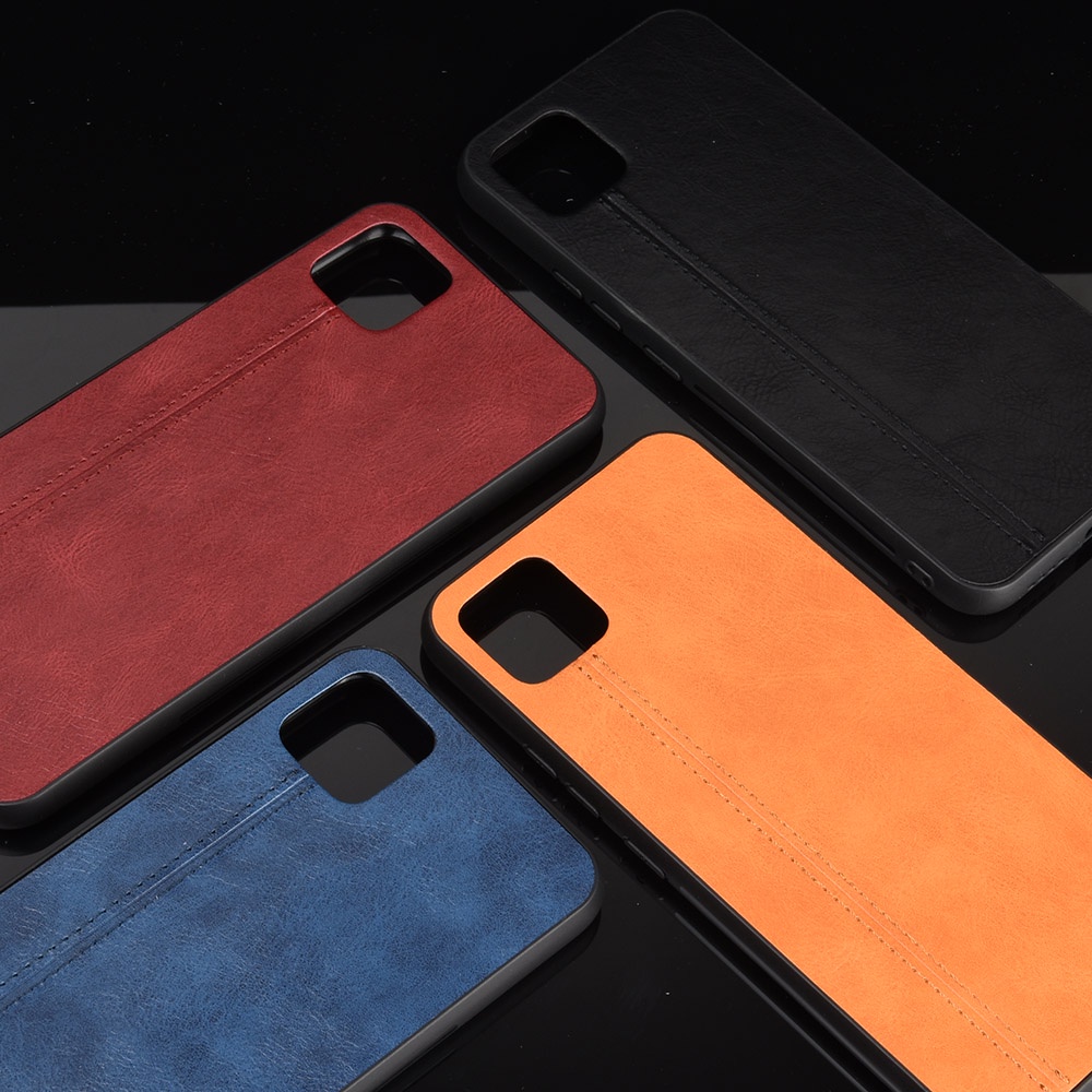 Ốp Điện Thoại Da Màu Trơn Chống Rơi Cho Google Pixel 7 6 6A 5 5A Pro