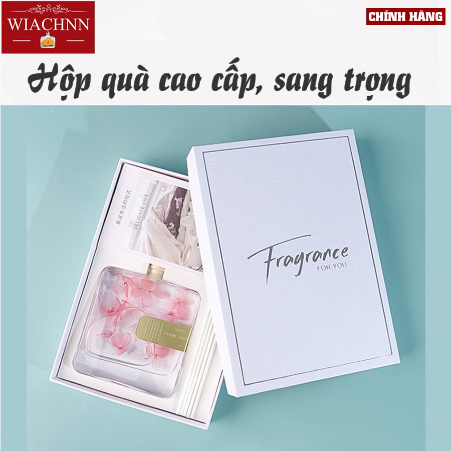 Tinh Dầu Thơm Phòng Thiên Nhiên WIACHNN 100ml Que Gỗ Lọ Khuếch Tán Hương Khử Mùi Thư Giãn QT100