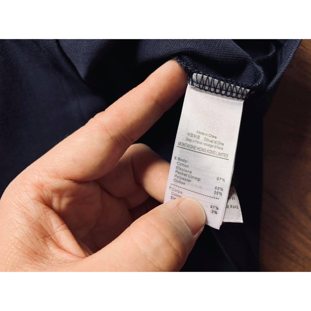 Áo polo cộc tay nam Lc chữ thêu