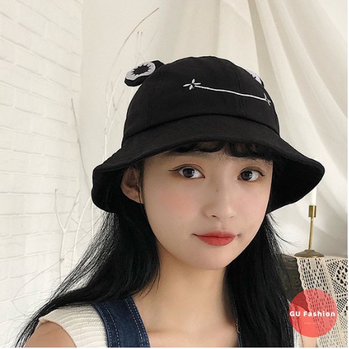 Mũ Bucket - Nón Tai Bèo Hình Chú Ếch GU Vải Cotton Siêu Dễ Thương