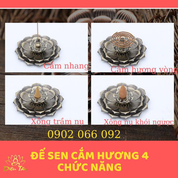 Đế Cắm Hương, Nhang vòng, trầm nụ, nhang cây 4 chức năng