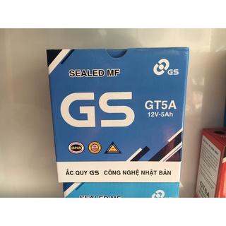 Bình Ắc Quy Khô Dream, Wave, Future, Sirius, Jupiter, Taurus, Mio (Hiệu GS GT5A 12V-5AH)