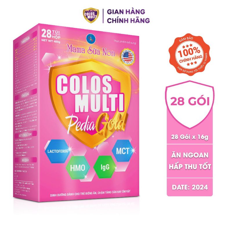 Mama Sữa non Colos Multi Pedia Gold (28 túi -450g).