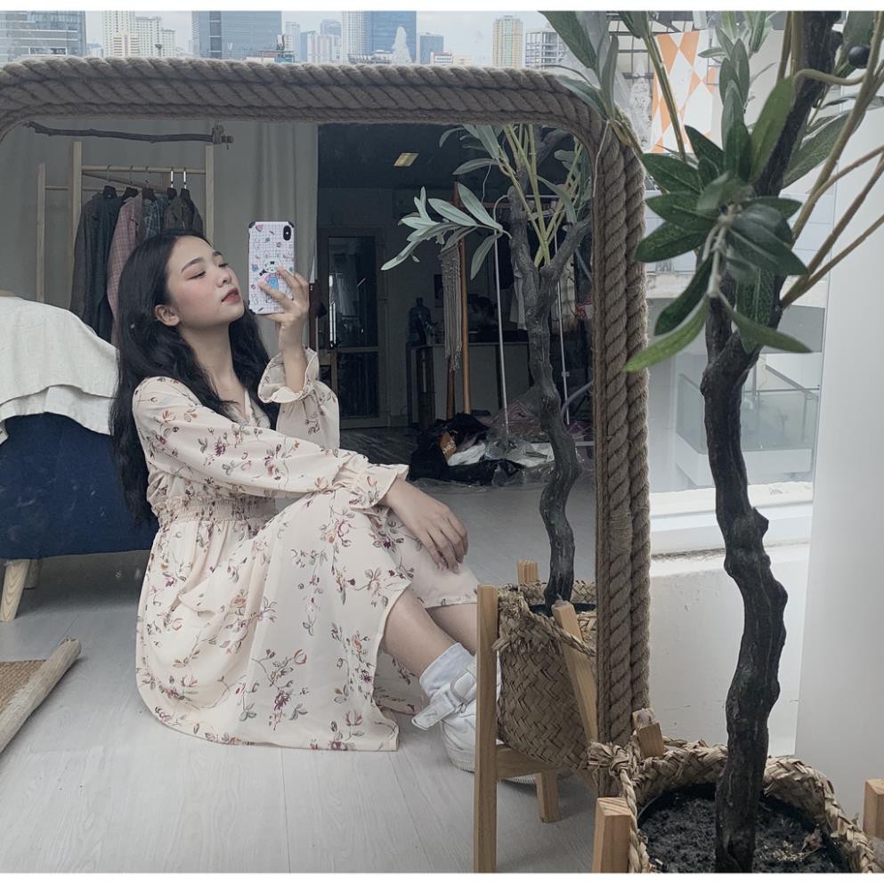 Đầm - Váy Hoa Nhí Dài Tay Chất Mát Xinh Xắn Hàng Hot 2021 | BigBuy360 - bigbuy360.vn