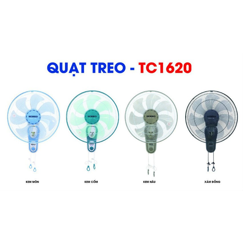 [CÓ FREESHIP] Quạt treo 2 dây mẫu mới F23 Senko TC1620 BH 2 NĂM - Hàng chính hãng