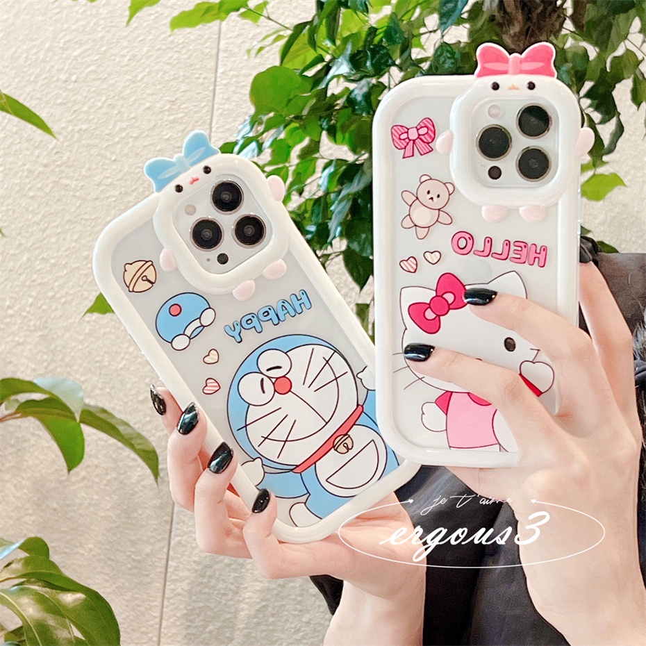 Ốp Điện Thoại Mềm In Hoạt Hình Hello Kitty Cho iPhone 13 12 11 Pro Max SE2020 X XR Xs Max 7 8 6 6s Plus