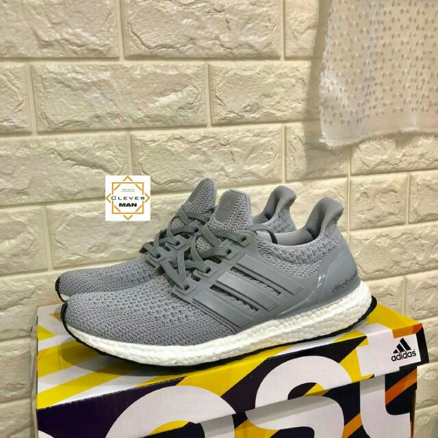 Giày Thể Thao Ultra Boost 4.0 Grey Xám Đế Trắng Phù Hợp Chạy Bộ, Tập Gym, Dạo Phố Cho Cả Nam Và Nữ Clever Man Store