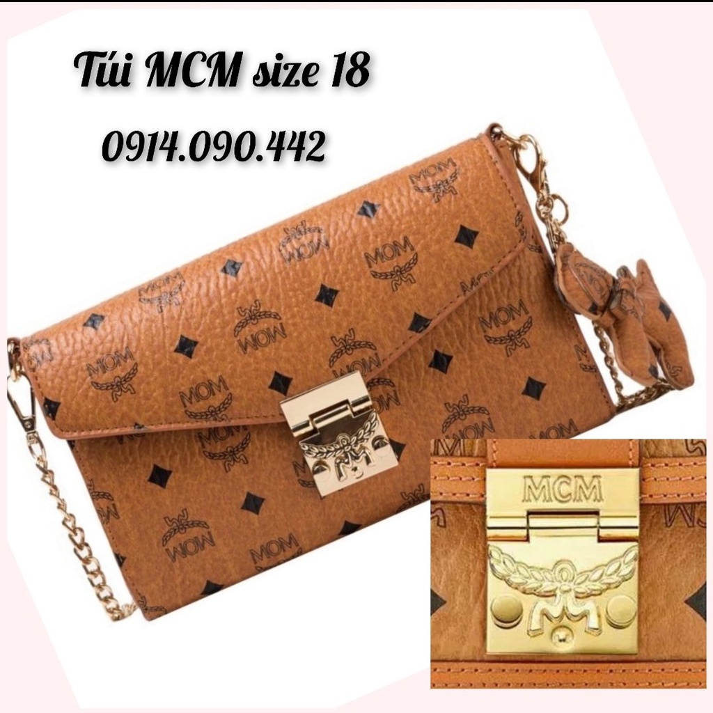 MIẾNG DÁN KHÓA TÚI MCM 18cm