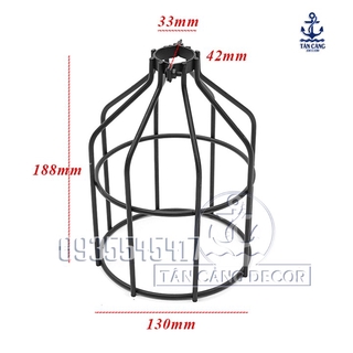 Lồng đèn sắt Vintage E72 sơn tĩnh điện
