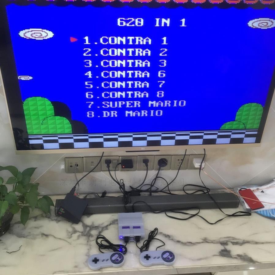 Máy chơi game trực tiếp SFC siêu mini TV8BIT tích hợp 620 trò chơi không trùng trong máy