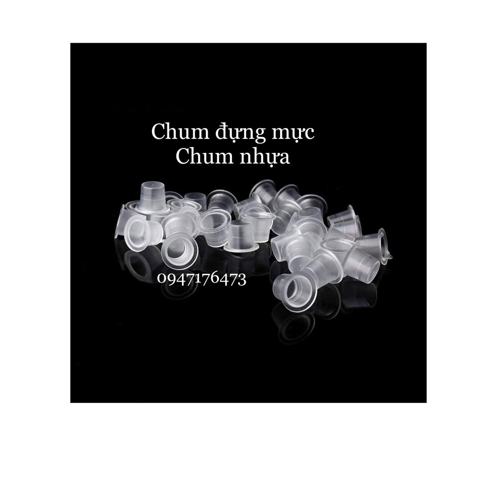 chum đựng mực, hũ mực, cốc nhựa, silicon mềm