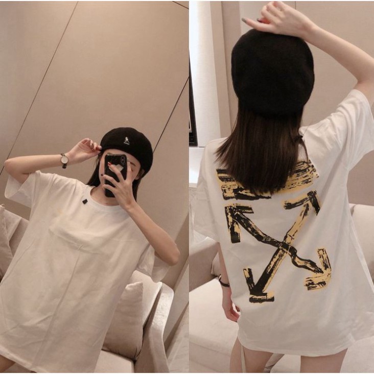 ÁO THUN, ÁO PHÔNG TAY LỠ UNISEX FORM RỘNG OVERSIZE OFF WHITE M167 KL SHOP 69SHOP