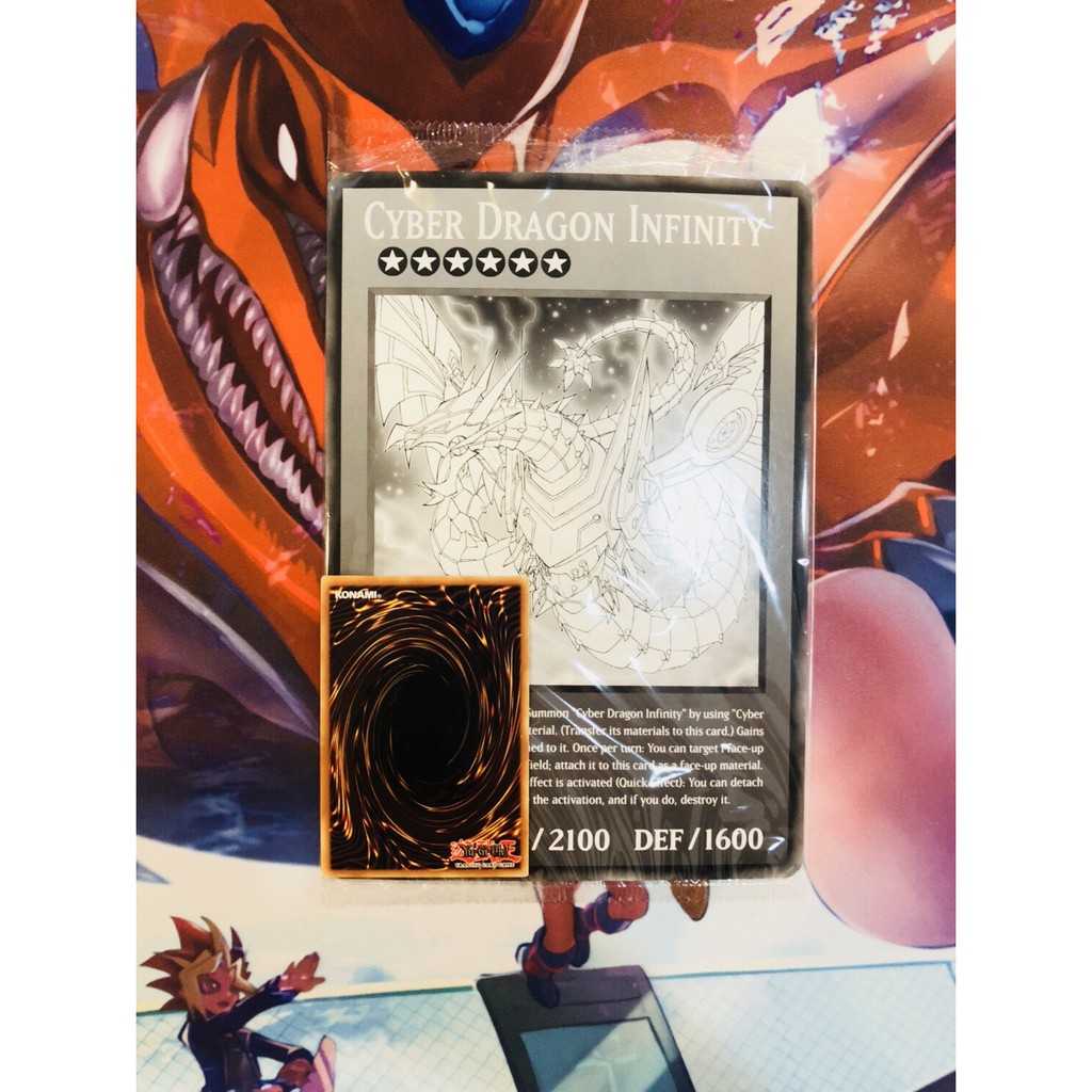 Bài YugiOh! Khổ Lớn Cyber Dragon Infinity - Chính Hãng Konami