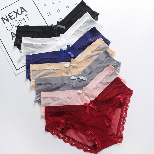 [BÁN SỈ] Quần lót ren, quần lót ren lưới cạp chéo sexy Q/R025 | BigBuy360 - bigbuy360.vn